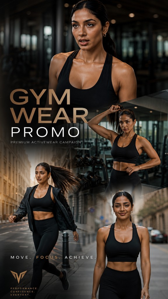 Gymwear Promo — Move. Focus. Achieve.
