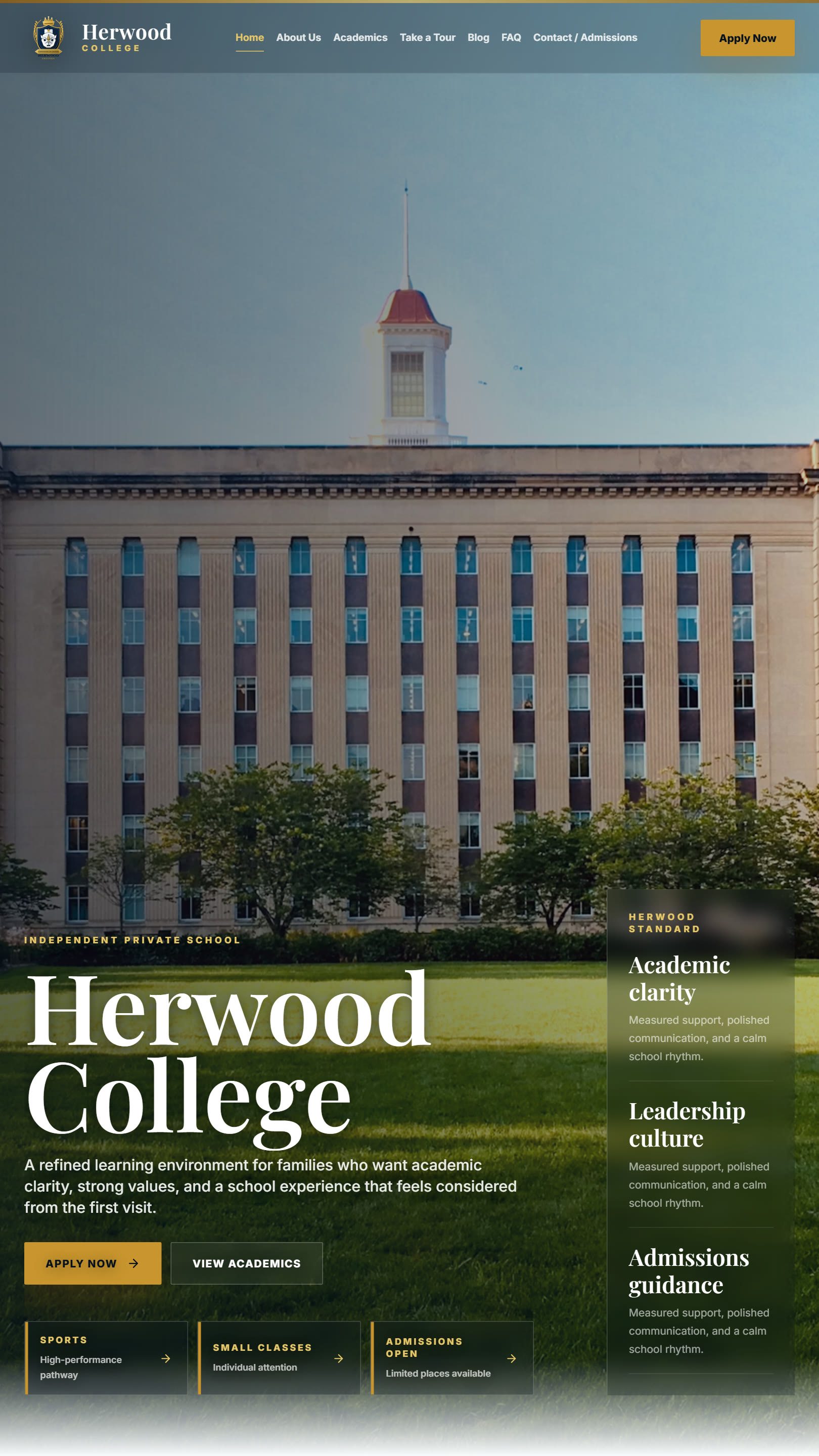 Herwood College — Independent Private School