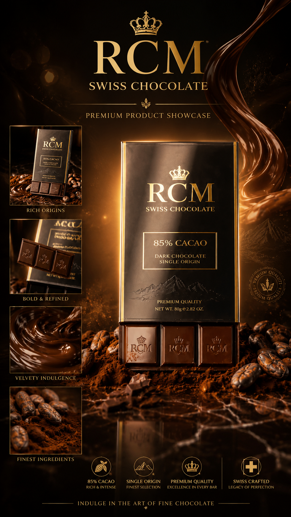 RCM Swiss Chocolate — Premium Showcase